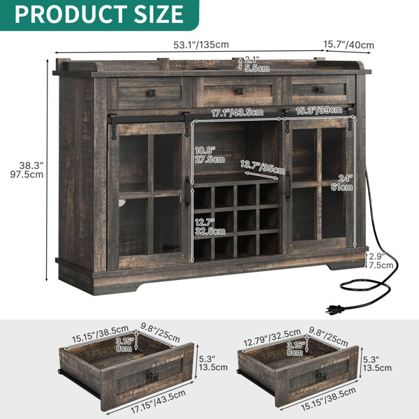 August grove deals logston bar cabinet